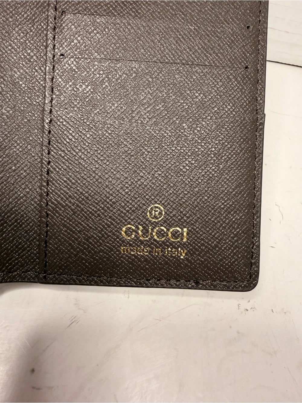 Gucci GG Supreme Monogram Card Holder Bifold Wallet